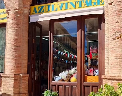 Azul Vintage Guadix - La Fábrica de Cojines Artesanía