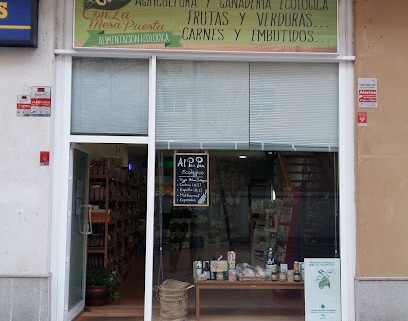 fotografía  Con la Mesa Puesta Productos ecológicos Tienda de alimentos orgánicos en Cádiz