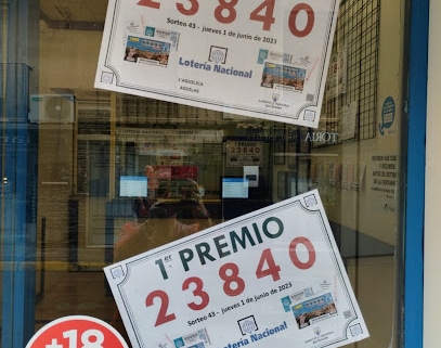 L´aguilica Loterías. Tienda de lotería