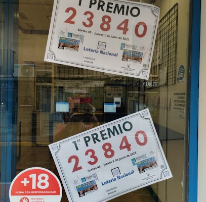 L´aguilica Loterías. Tienda de lotería